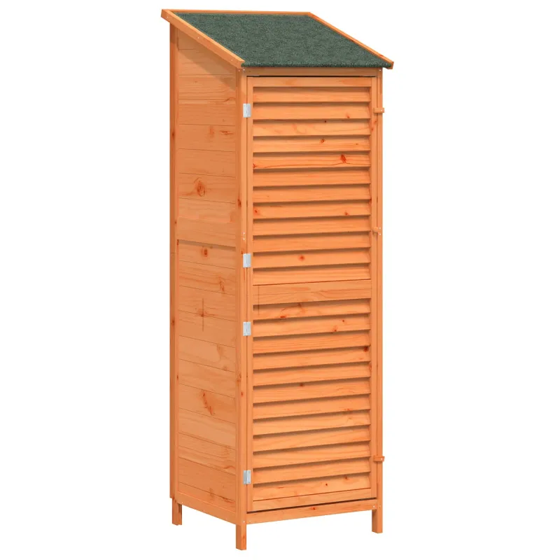 Sodo Sandėlys Ruda 59 x 56 x 176 cm Kietasis pušinis medis