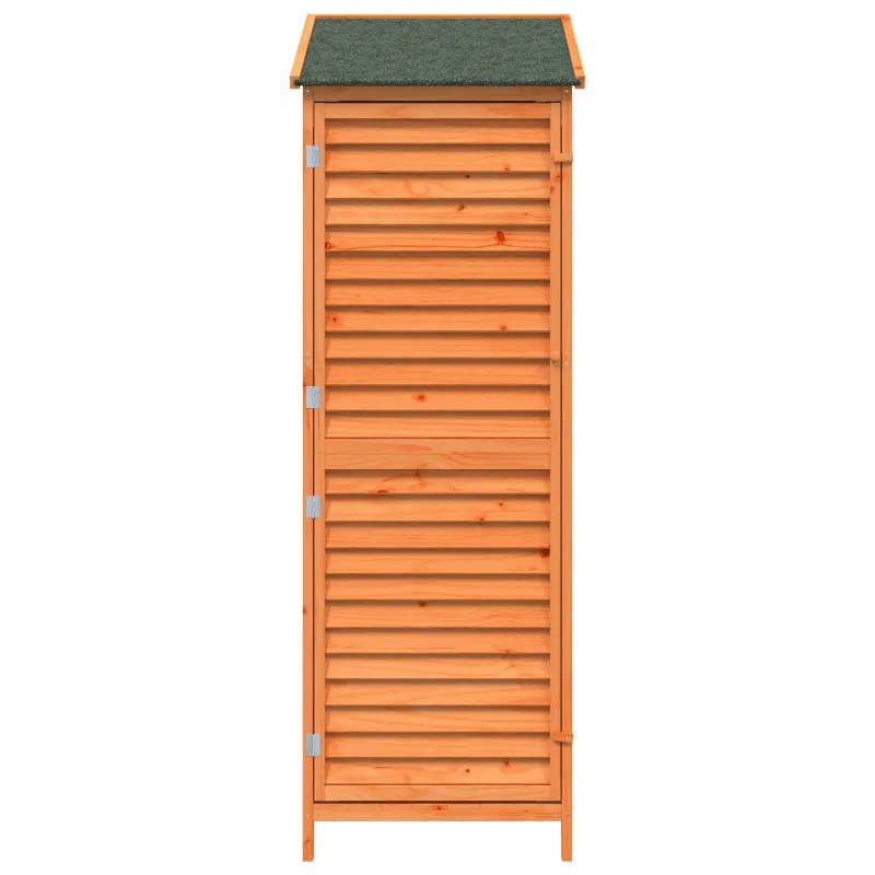 Sodo Sandėlys Ruda 59 x 56 x 176 cm Kietasis pušinis medis