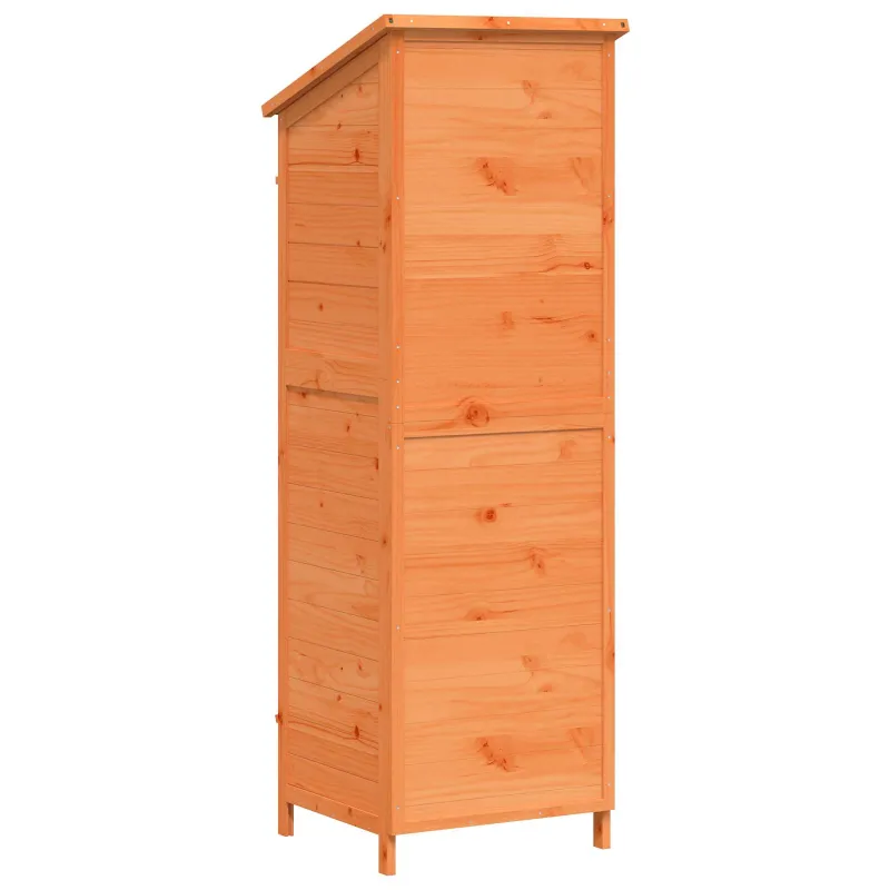 Sodo Sandėlys Ruda 59 x 56 x 176 cm Kietasis pušinis medis