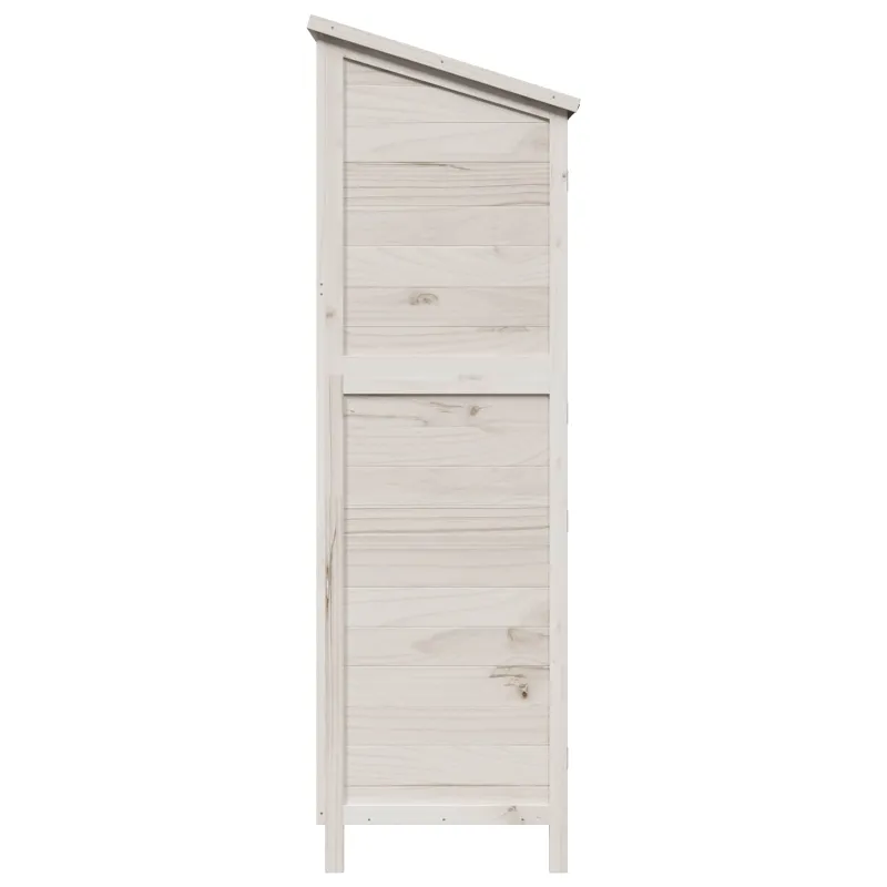 Sodo Sandėlys Balta 106 x 56 x 176,5 cm Kietasis pušinis medis