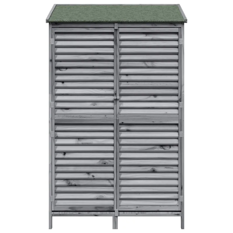 Sodo Sandėlys Pilka 106 x 56 x 176,5 cm Kietasis pušinis medis