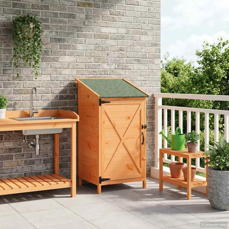 Sodo Sandėlys Ruda 59,5 x 56 x 113,5 cm Apdirbta mediena