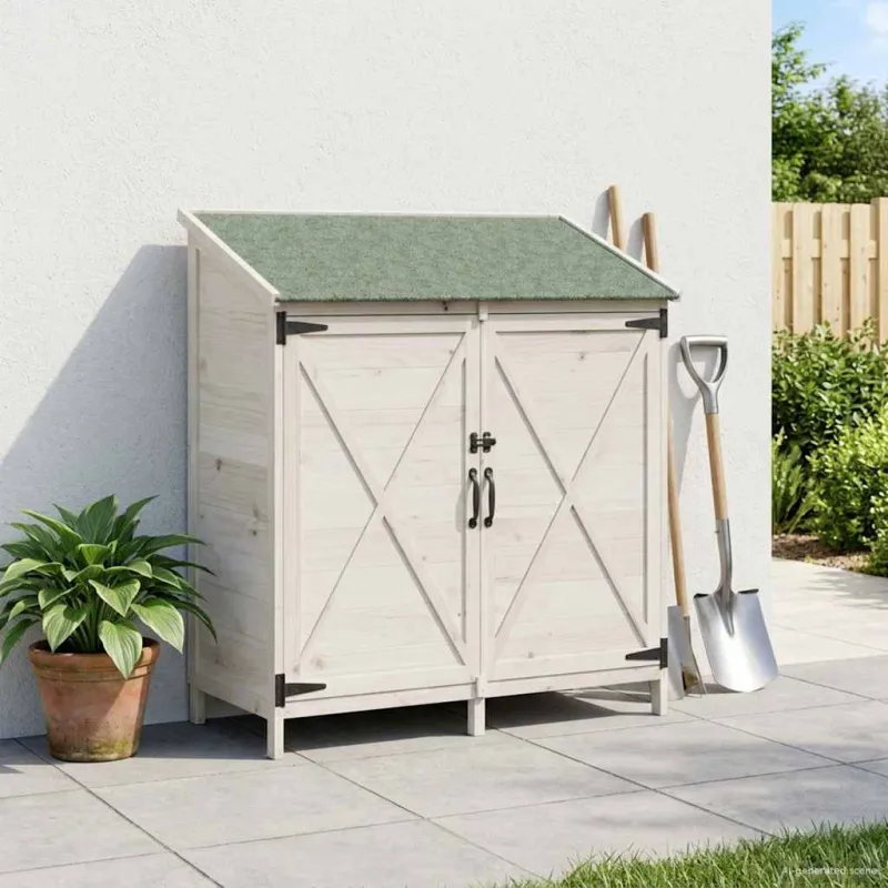 Sodo Sandėlys Balta 106 x 56 x 113,5 cm Apdirbta mediena