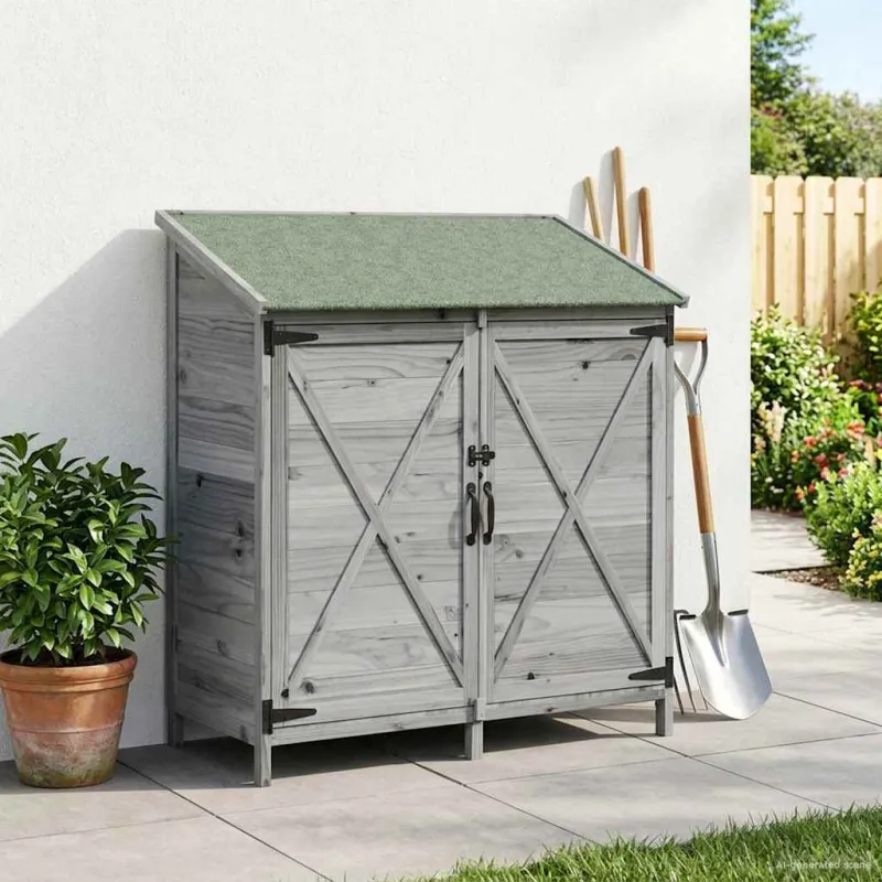 Sodo Sandėlys Pilka 106 x 56 x 113,5 cm Apdirbta mediena