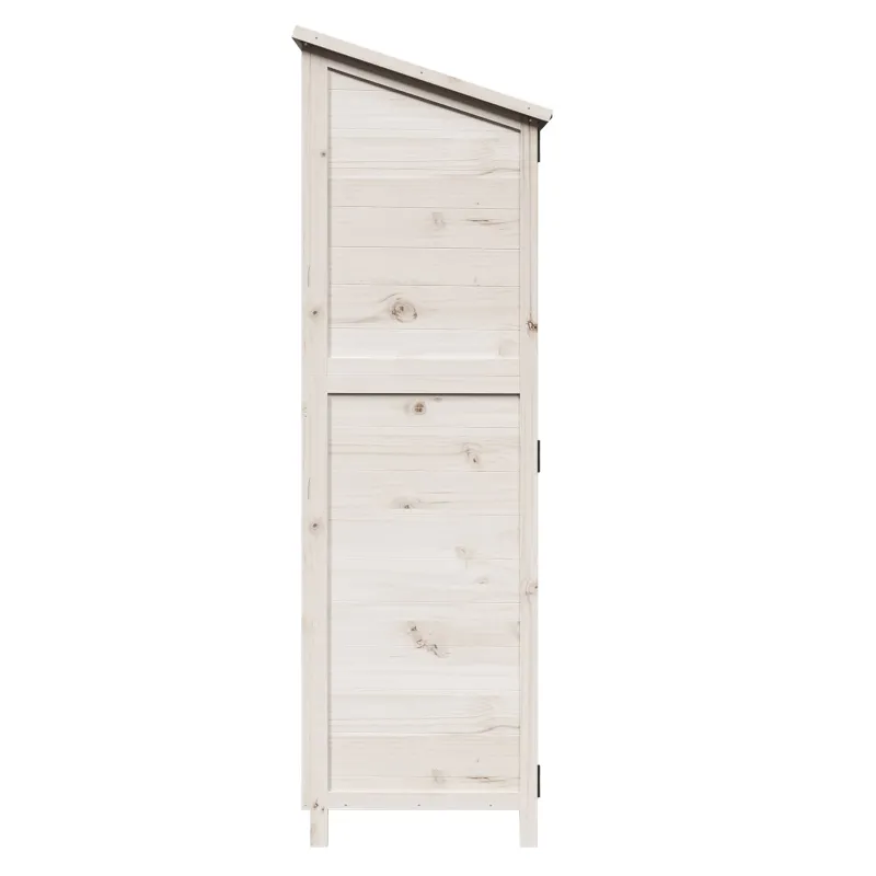 Sodo Sandėlys Balta 59,5 x 56 x 176,5 cm Apdirbta mediena