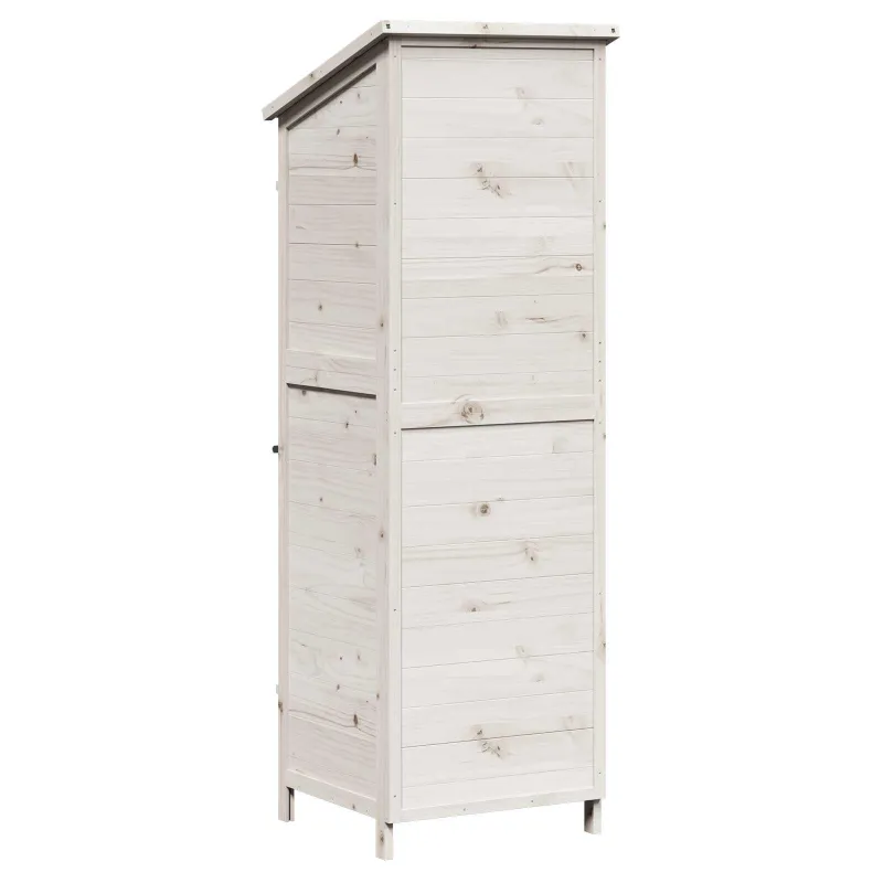 Sodo Sandėlys Balta 59,5 x 56 x 176,5 cm Apdirbta mediena