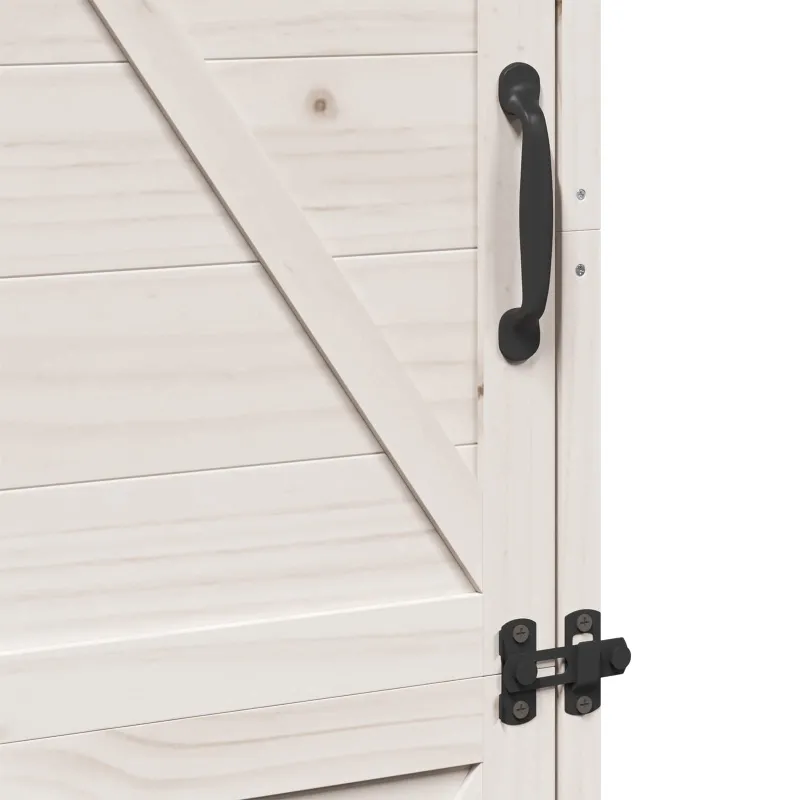 Sodo Sandėlys Balta 59,5 x 56 x 176,5 cm Apdirbta mediena