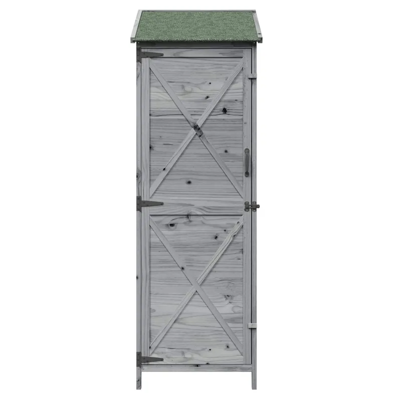 Sodo Sandėlys Pilka 59,5 x 56 x 176,5 cm Apdirbta mediena