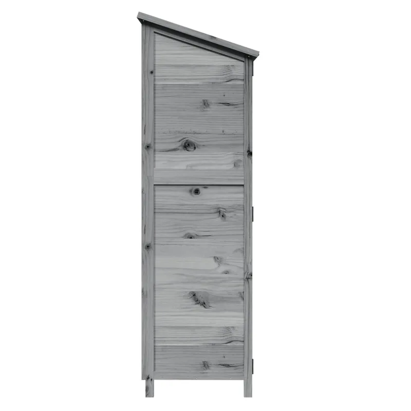 Sodo Sandėlys Pilka 59,5 x 56 x 176,5 cm Apdirbta mediena