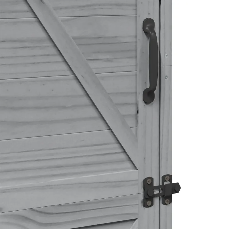 Sodo Sandėlys Pilka 59,5 x 56 x 176,5 cm Apdirbta mediena
