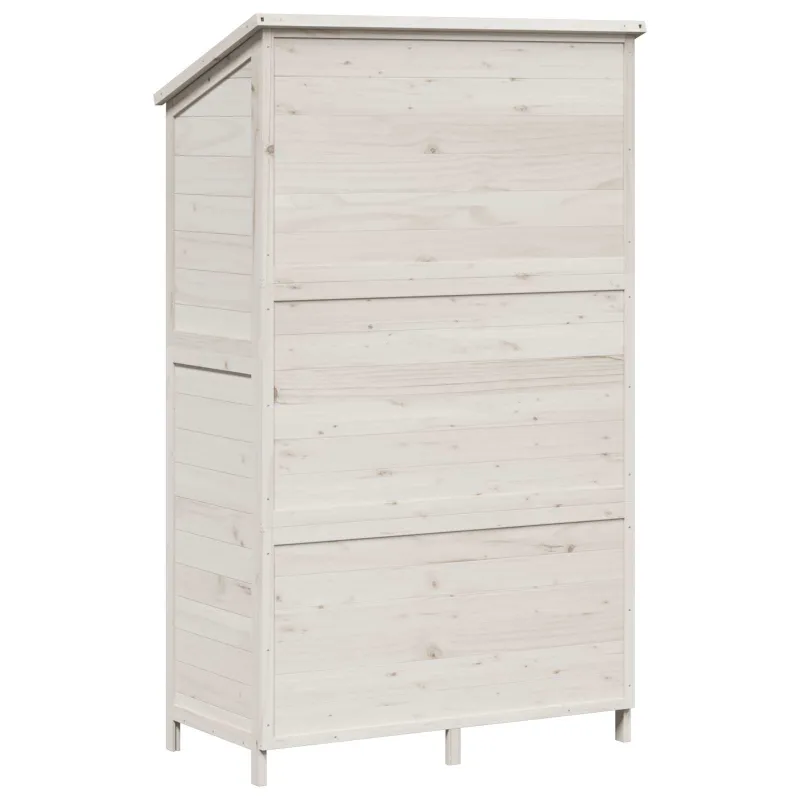 Sodo Sandėlys Balta 106 x 56 x 176,5 cm Apdirbta mediena