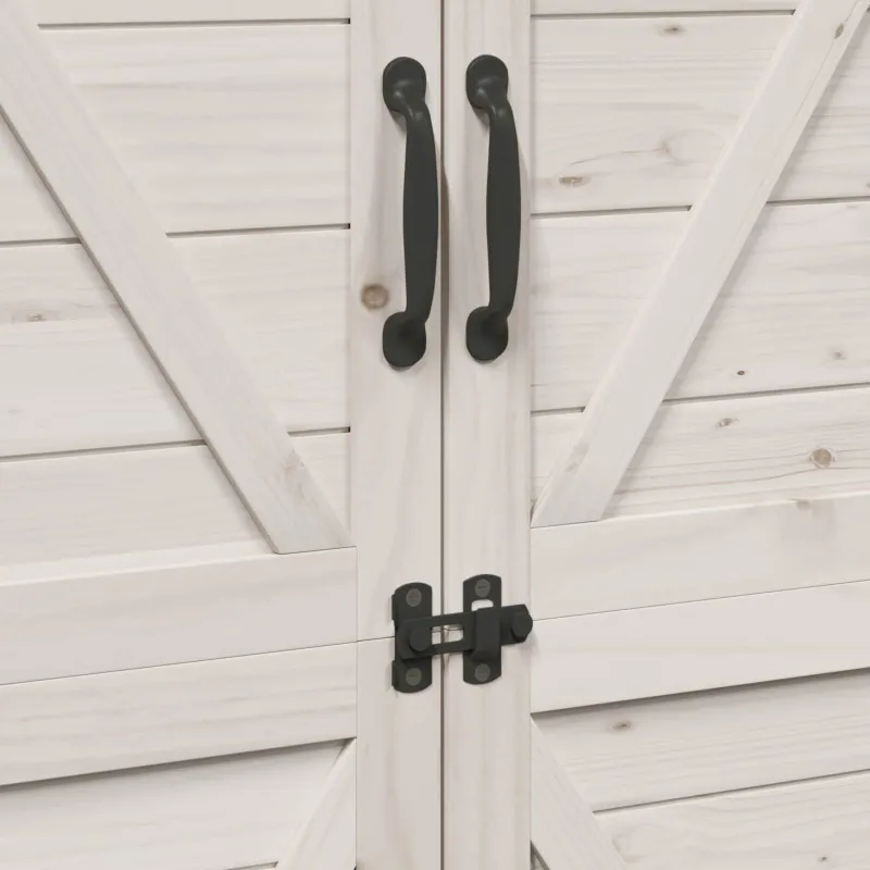 Sodo Sandėlys Balta 106 x 56 x 176,5 cm Apdirbta mediena