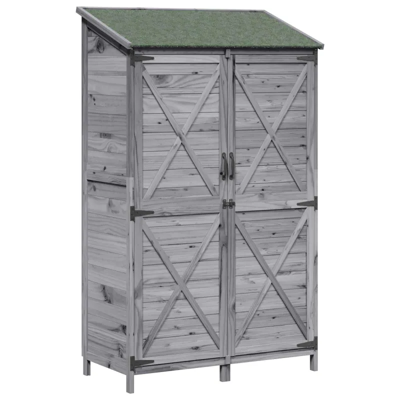 Sodo Sandėlys Pilka 106 x 56 x 176,5 cm Apdirbta mediena