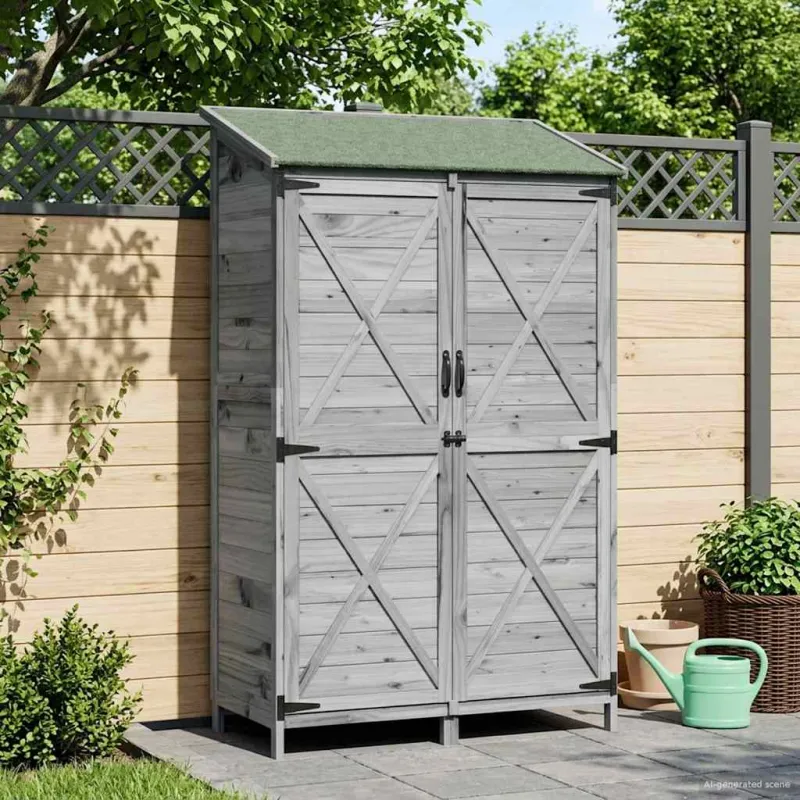 Sodo Sandėlys Pilka 106 x 56 x 176,5 cm Apdirbta mediena