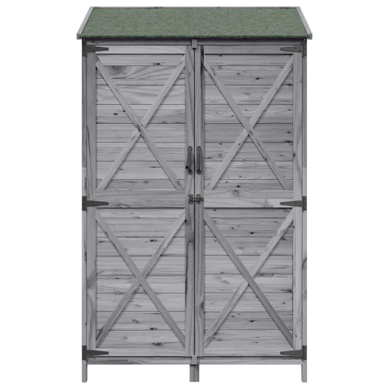 Sodo Sandėlys Pilka 106 x 56 x 176,5 cm Apdirbta mediena