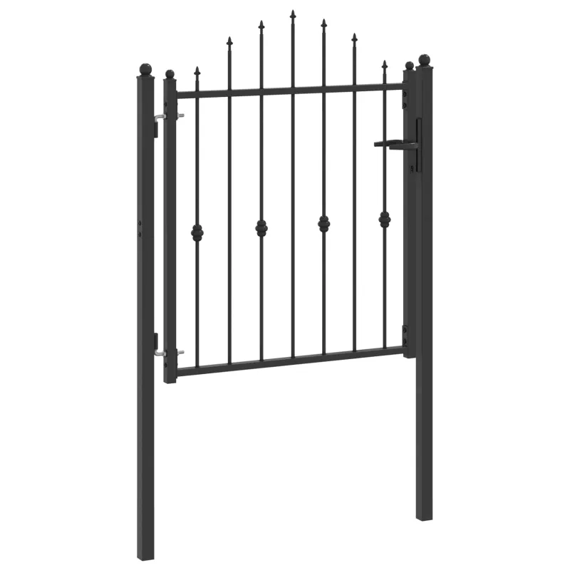 Tvora vartai HORST 100 x 100 cm Metalas Juoda Užrakintas