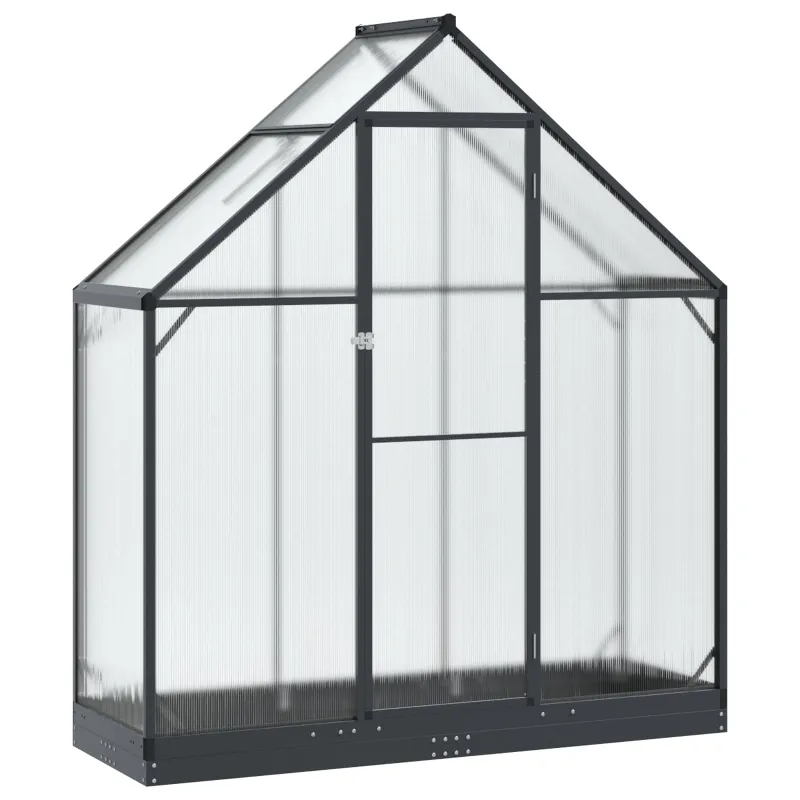 Sodo šiltnamis su durimis Antracito 183,5 x 63,5 x 207 cm