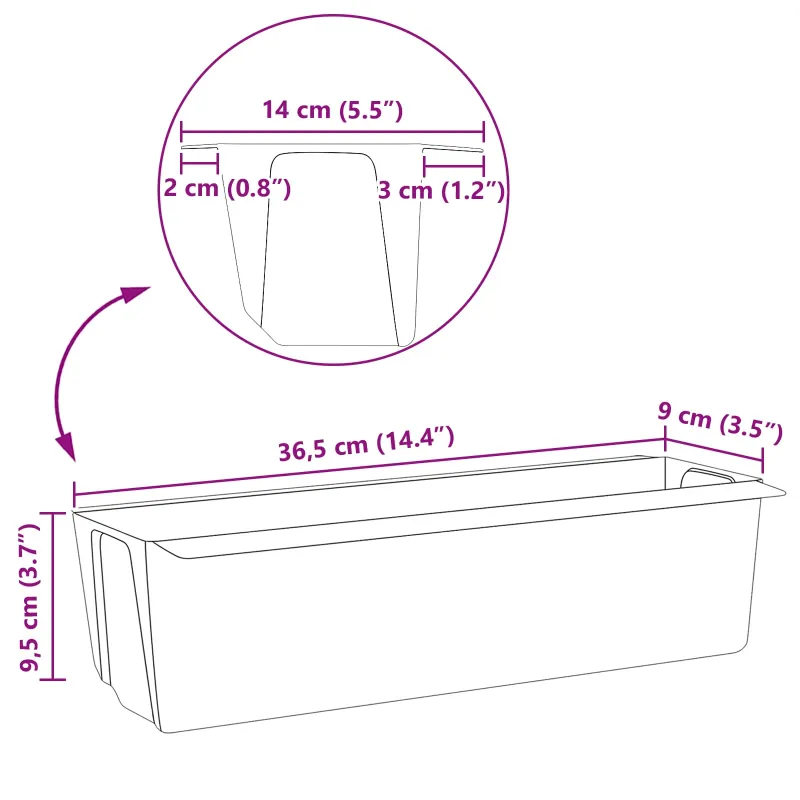 Gėlių dėžės Euro paletėms 12 pcs Žalia 36 x 13,5 x 9,5 cm