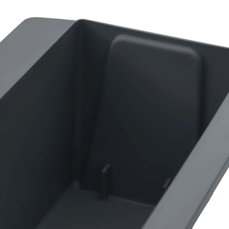 Gėlių dėžės Euro paletėms 24 pcs Pilka 36 x 13,5 x 9,5 cm