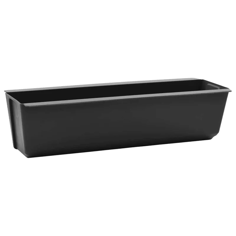 Gėlių dėžės Euro paletėms 24 pcs Juoda 36 x 13,5 x 9,5 cm