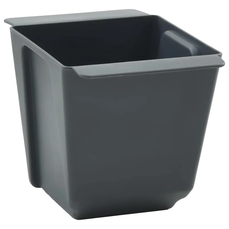 Gėlių dėžės Euro paletėms 12 pcs Pilka 13,5 x 9 x 9,5 cm