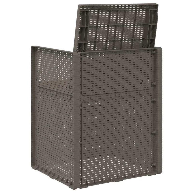 Sodo Valgomojo Kėdės 2 pcs Šviesiai pilka, Taupe PP
