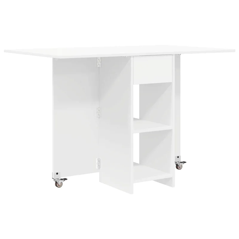 Valgomojo stalas 115 x 70 x 75 cm Apdirbta mediena Balta