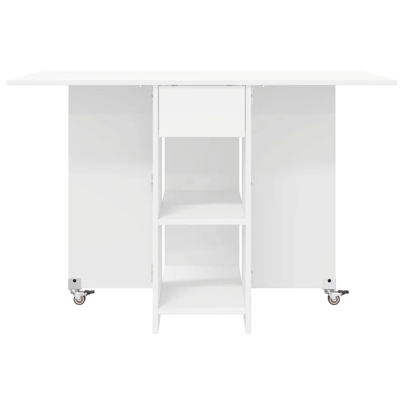 Valgomojo stalas 115 x 70 x 75 cm Apdirbta mediena Balta