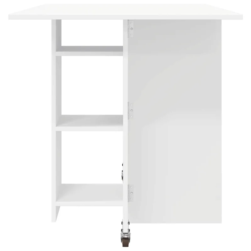 Valgomojo stalas 115 x 70 x 75 cm Apdirbta mediena Balta