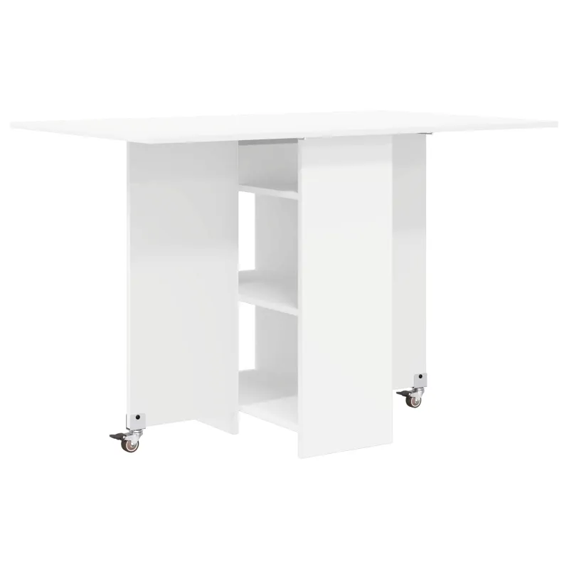 Valgomojo stalas 115 x 70 x 75 cm Apdirbta mediena Balta