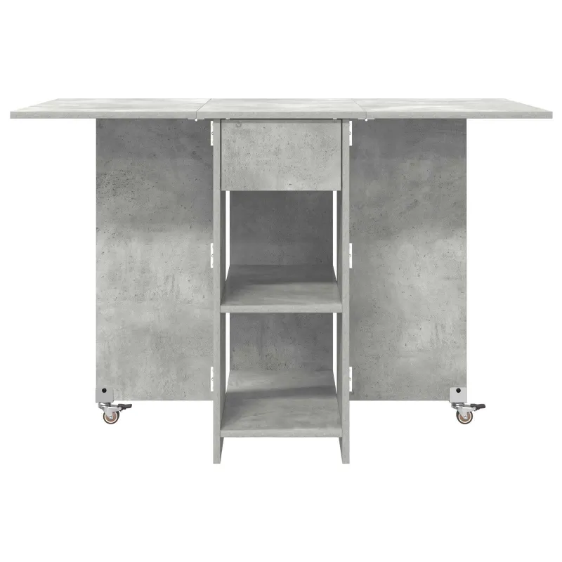 Valgomojo stalas 115 x 70 x 75 cm Apdirbta mediena Betono pilka