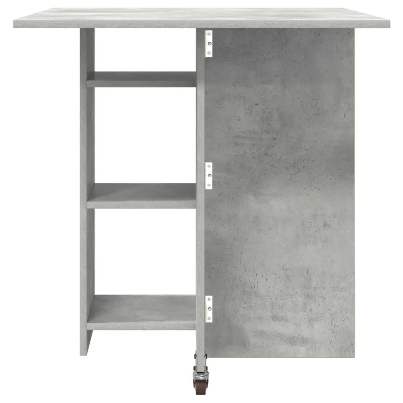 Valgomojo stalas 115 x 70 x 75 cm Apdirbta mediena Betono pilka