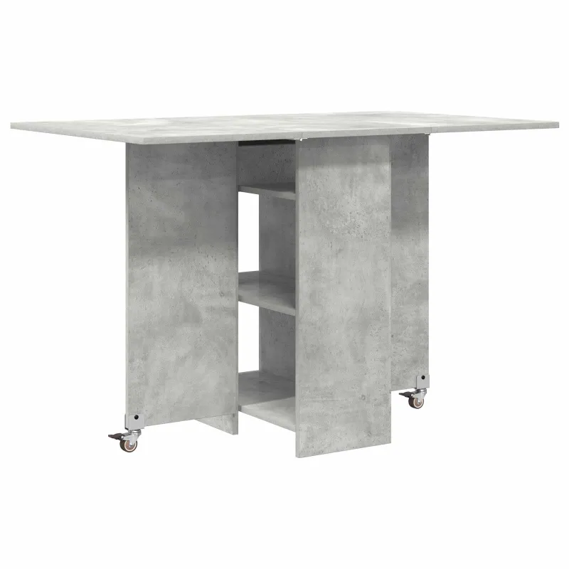 Valgomojo stalas 115 x 70 x 75 cm Apdirbta mediena Betono pilka