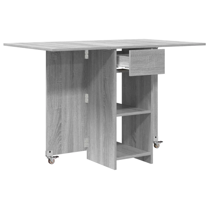 Valgomojo stalas 115 x 70 x 75 cm Apdirbta mediena Pilka Sonoma