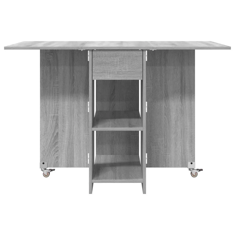 Valgomojo stalas 115 x 70 x 75 cm Apdirbta mediena Pilka Sonoma