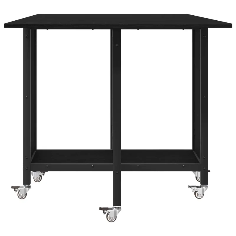 Sulankstomas valgomojo stalas su ratukais 130 x 80 x 76,5 cm