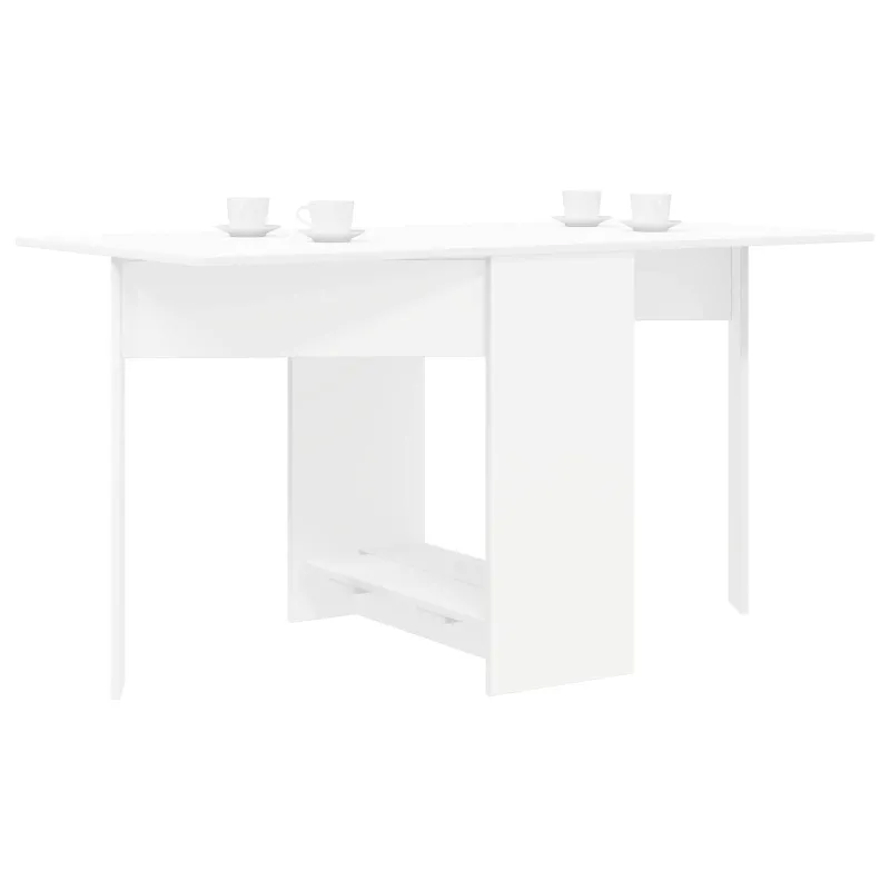 Valgomojo stalas 138 x 70 x 73,5 cm Apdirbta mediena Balta