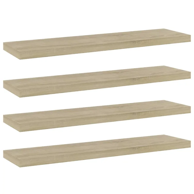 Knygų lentynos plokštės, 4vnt., ąžuolo, 40x10x1,5cm, MDP