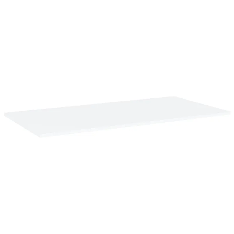 Knygų lentynos plokštės, 4vnt., baltos, 80x20x1,5cm, MDP