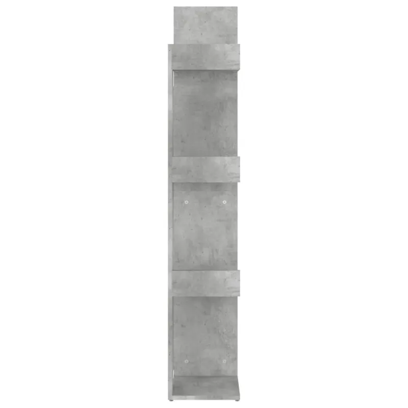 Spintelė knygoms, betono pilka, 48x25,5x140cm, apdirbta mediena