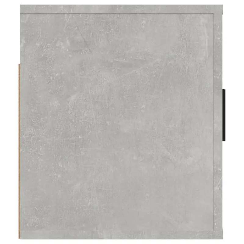 Sieninė televizoriaus spintelė, betono pilka, 100x34,5x40cm