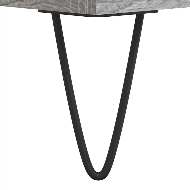 Šoninė spintelė, pilka ąžuolo, 101,5x35x70cm, apdirbta mediena