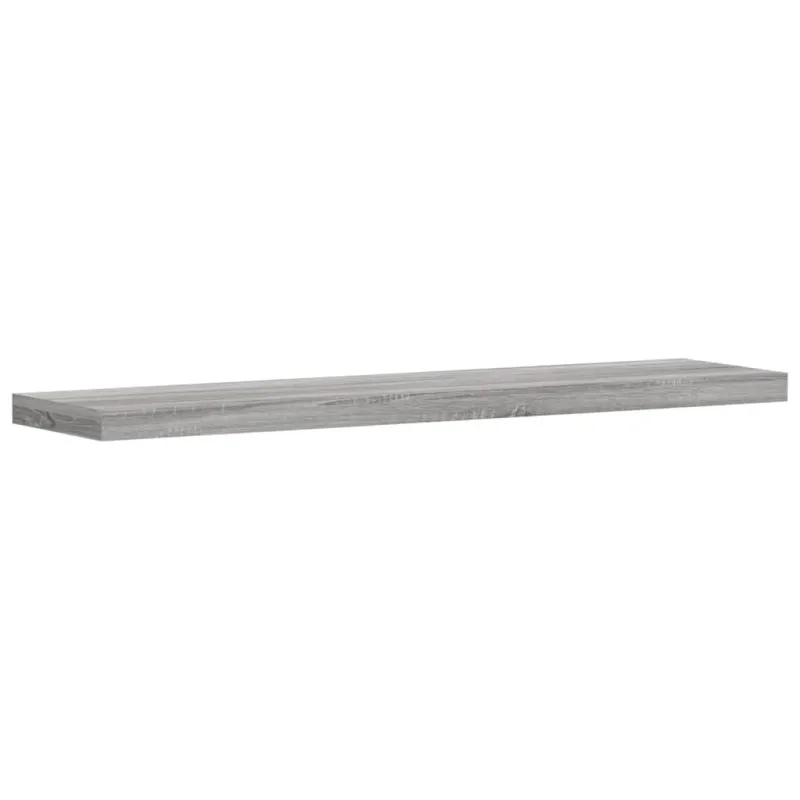 Sieninės lentynos, 4vnt., pilkos ąžuolo, 40x10x1,5cm, mediena