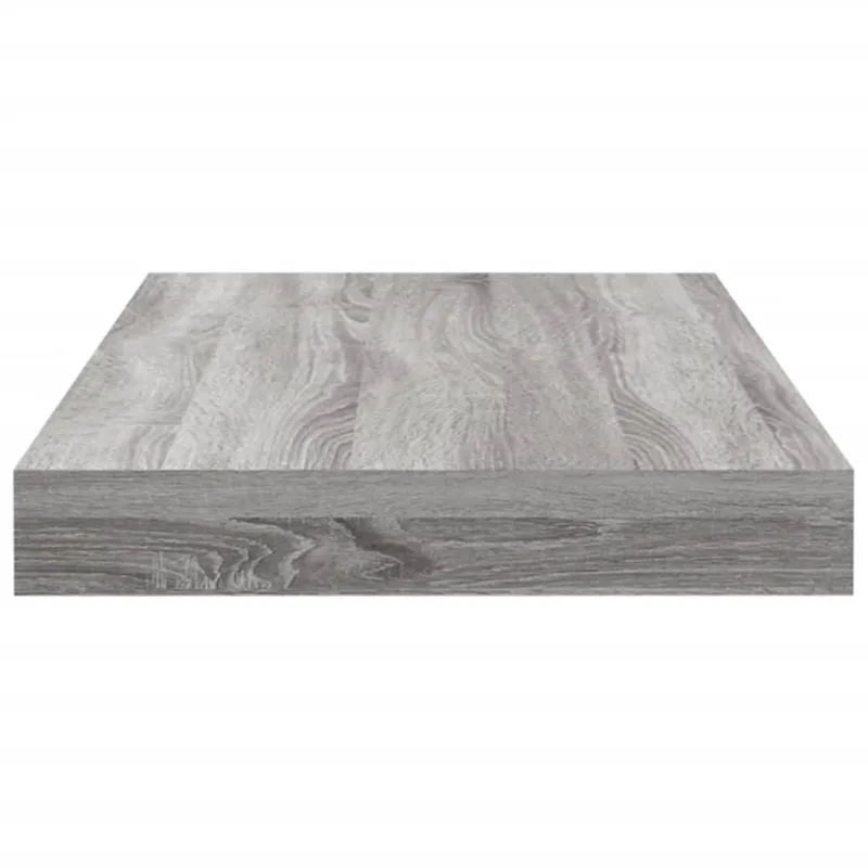 Sieninės lentynos, 4vnt., pilkos ąžuolo, 40x10x1,5cm, mediena