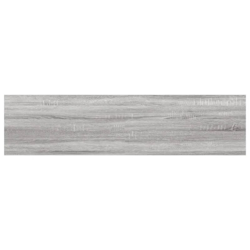 Sieninės lentynos, 4vnt., pilkos ąžuolo, 40x10x1,5cm, mediena
