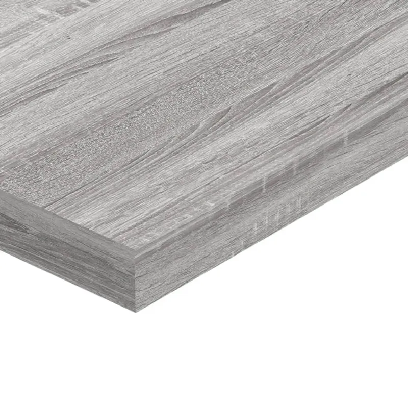 Sieninės lentynos, 4vnt., pilkos ąžuolo, 40x10x1,5cm, mediena