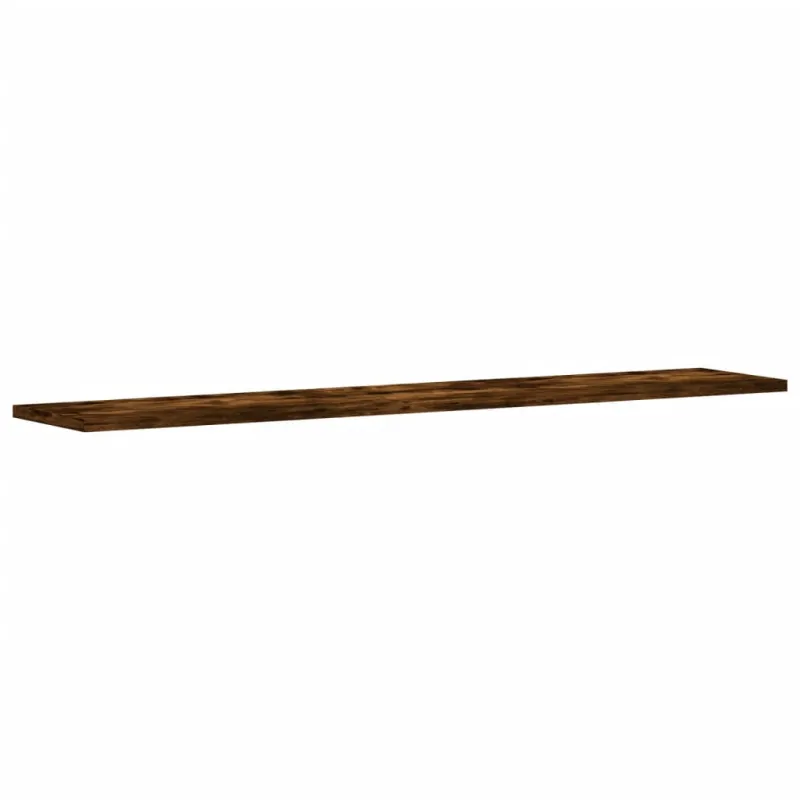 Sieninės lentynos, 4vnt., dūminio ąžuolo, 100x20x1,5cm, mediena