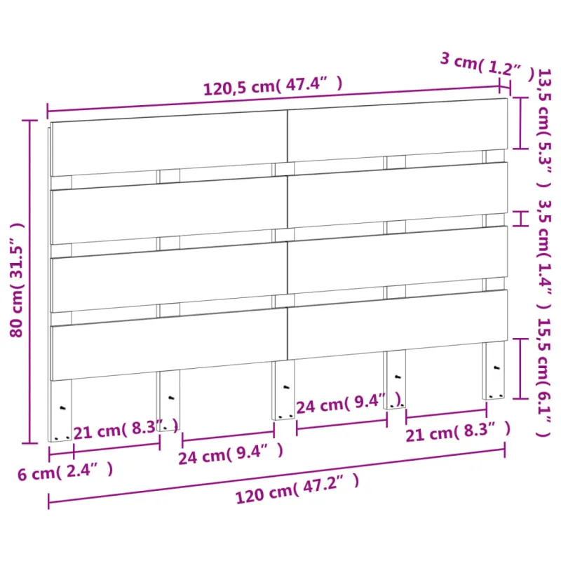 Galvūgalis, vaško rudos spalvos, 120cm, pušies medienos masyvas