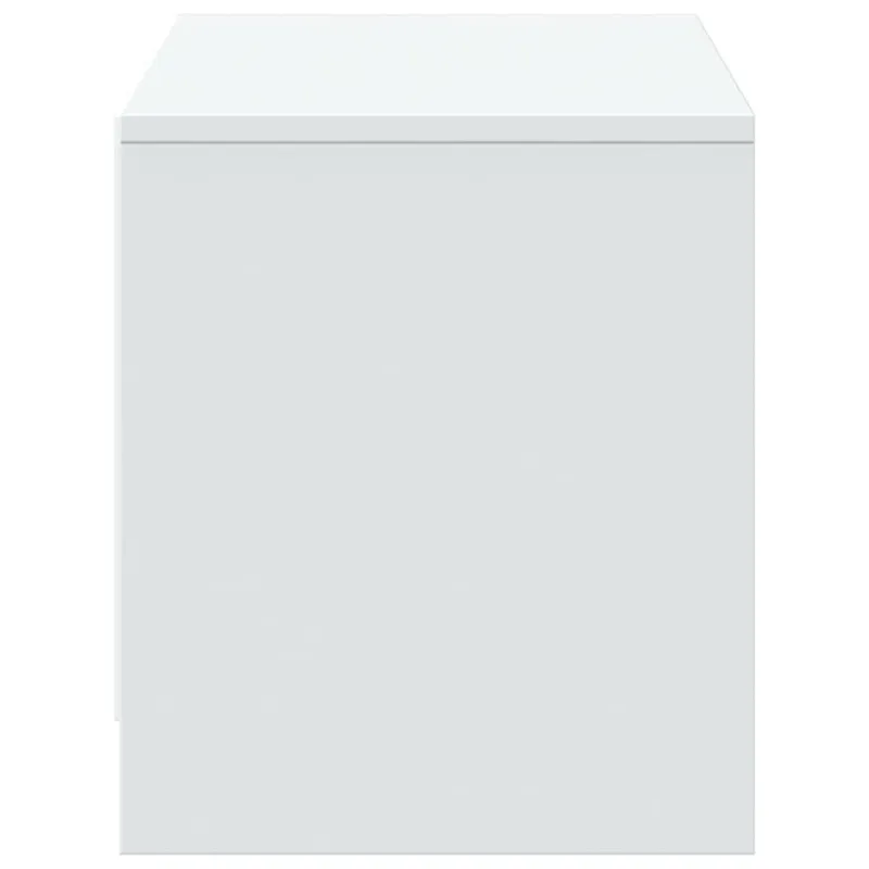 Televizoriaus spintelė su LED, balta, 97x34x40cm, mediena