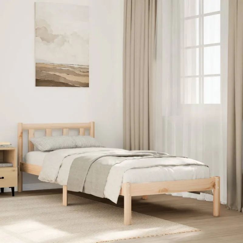 Lovos rėmas be čiužinio, 80x220cm, pušies masyvas, itin ilgas